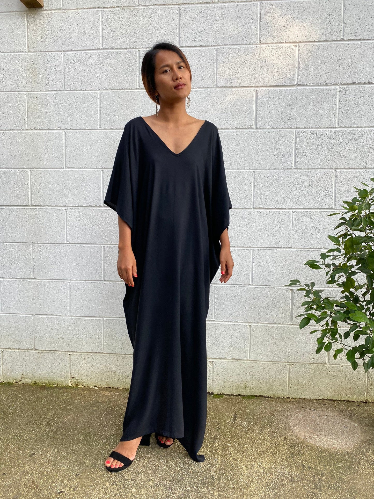 MALA handworks Camila Kaftan in Black
