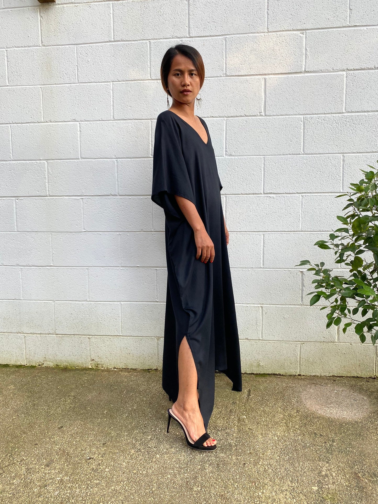 MALA handworks Camila Kaftan in Black