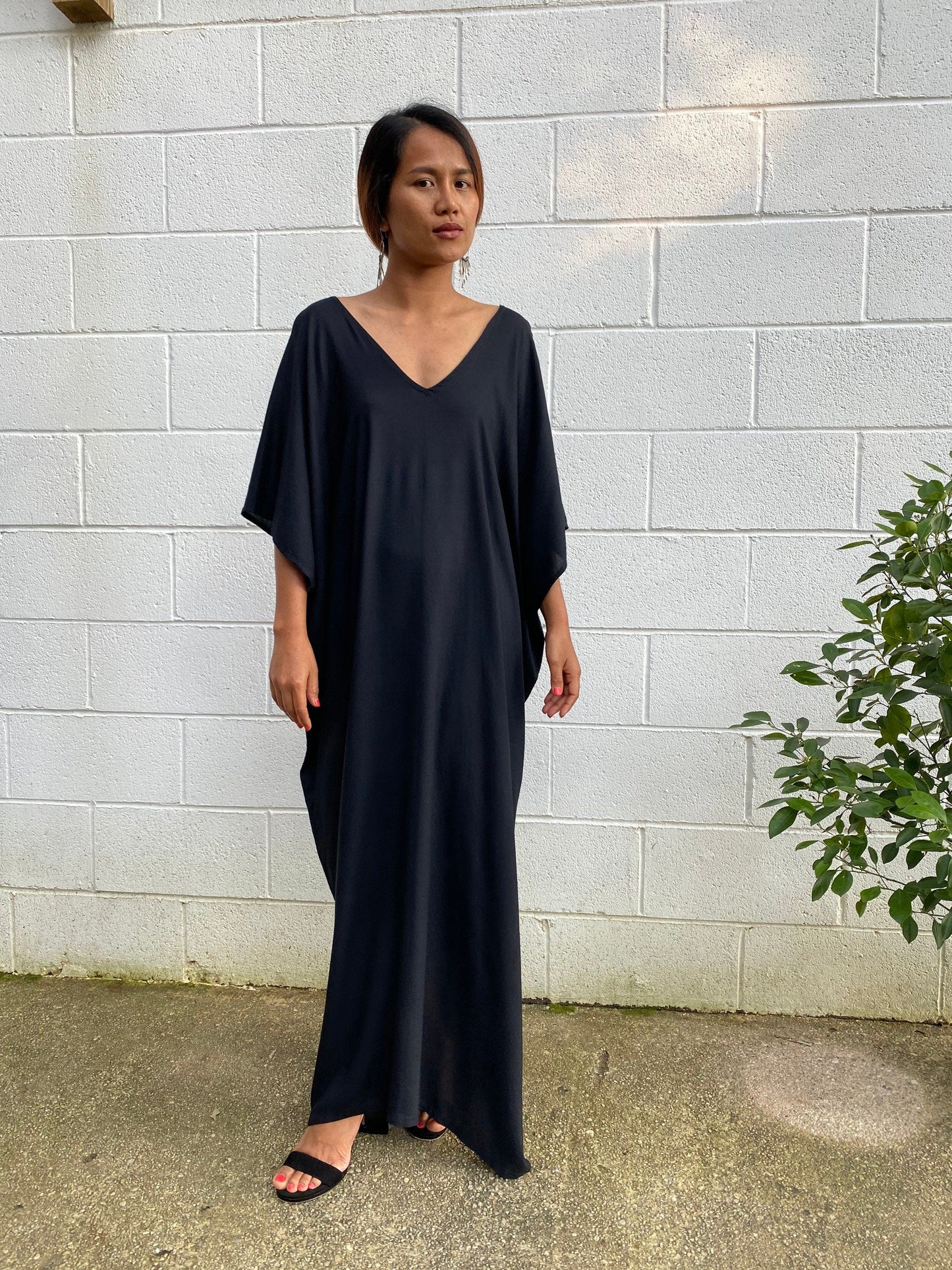 MALA handworks Camila Kaftan in Black