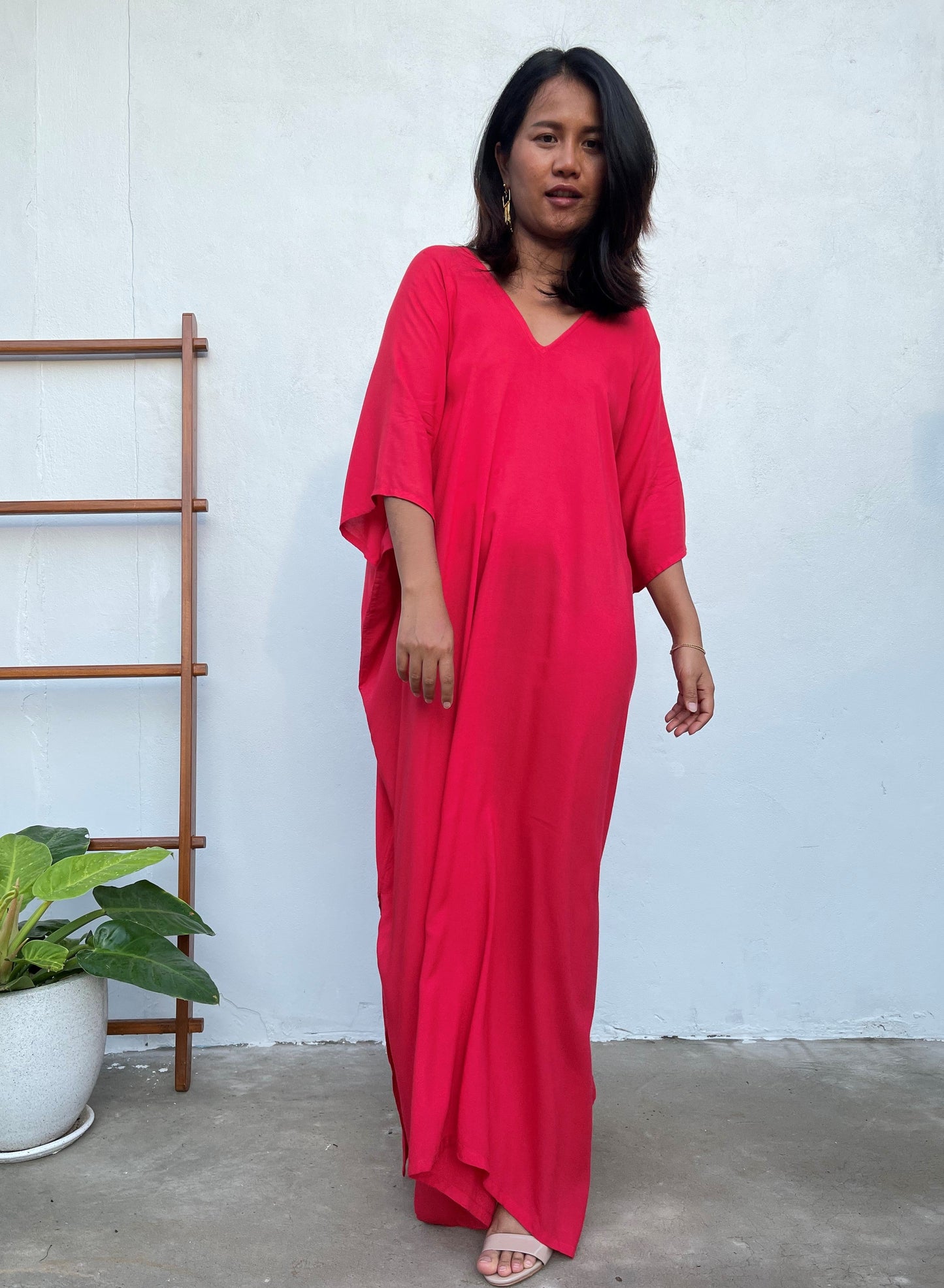 MALA handworks Camila Kaftan in Red