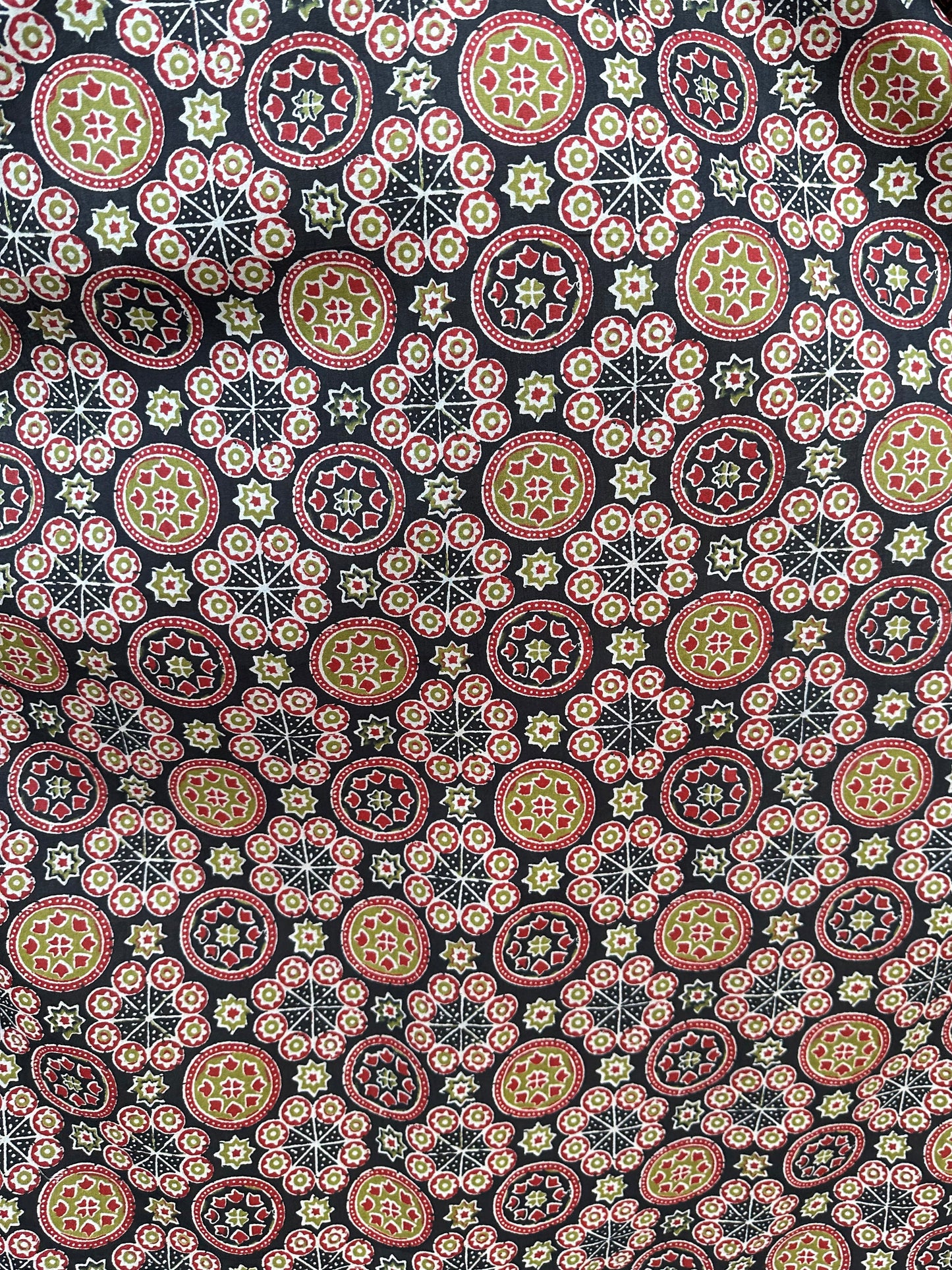MALA handworks Evelyn Kaftan in Black and Abstract Pattern