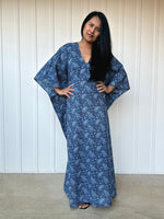 MALA handworks  56 Evelyn Kaftan in Blue Pattern