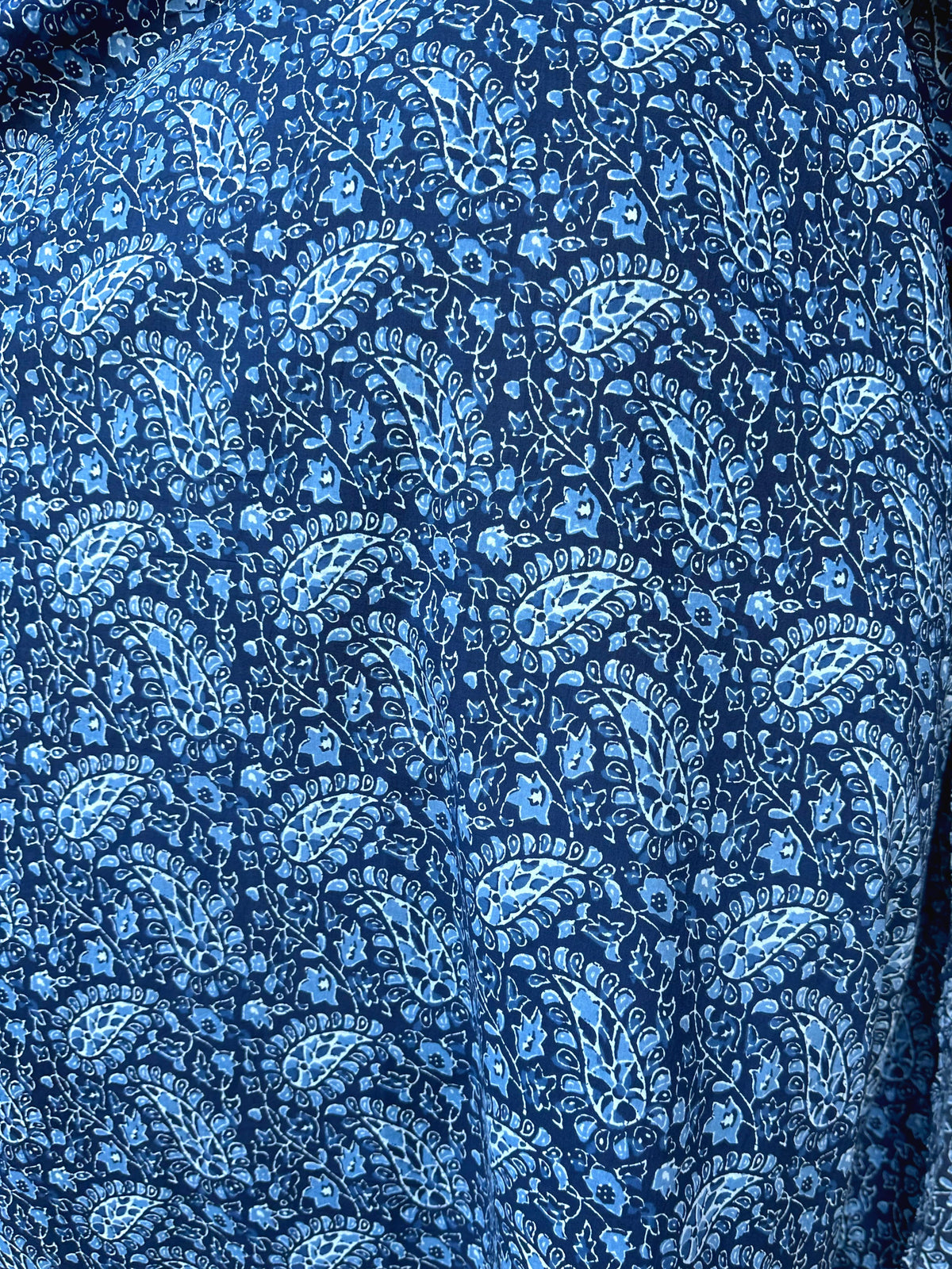 MALA handworks  56 Evelyn Kaftan in Blue Pattern