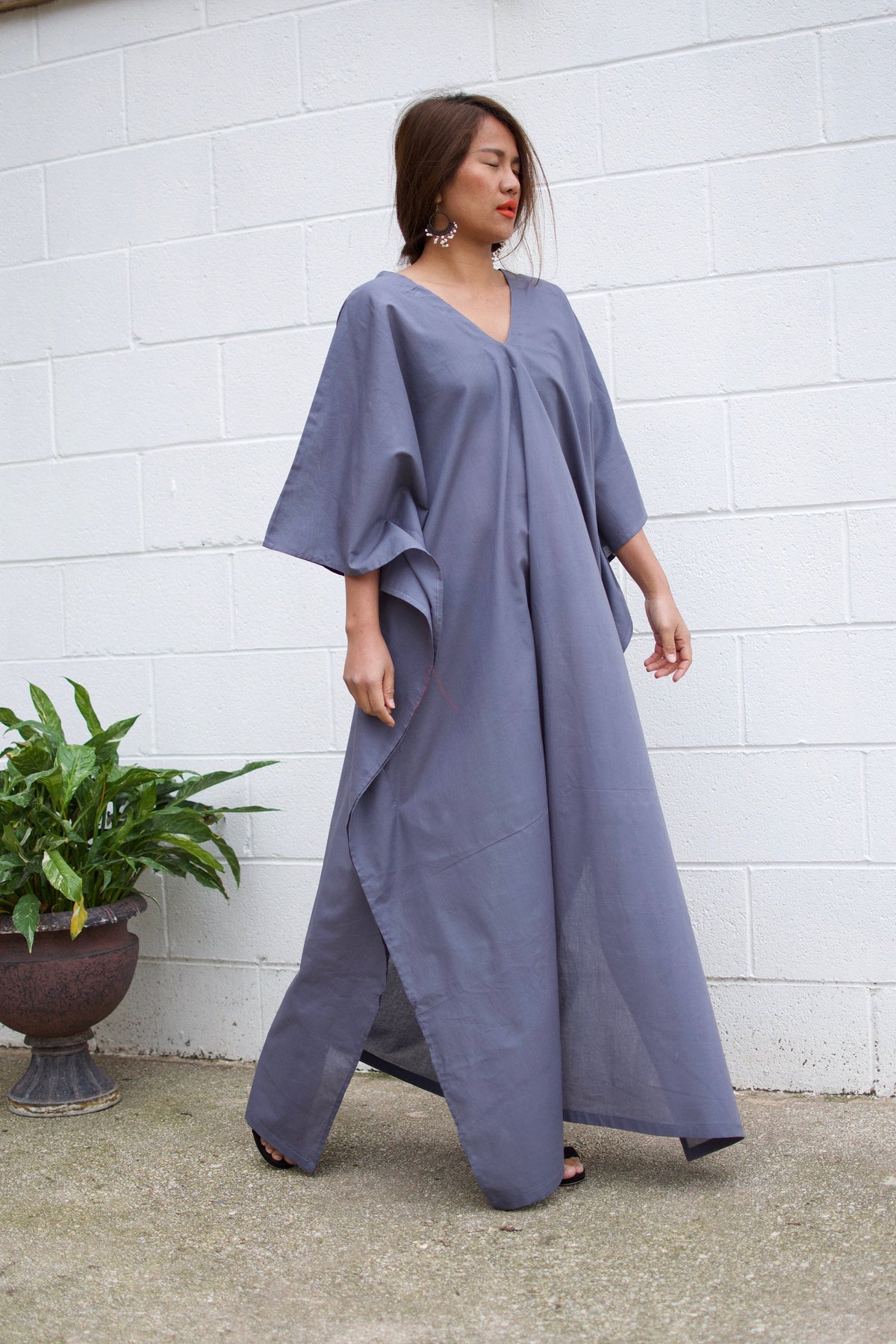 MALA handworks Evelyn Kaftan in Gray