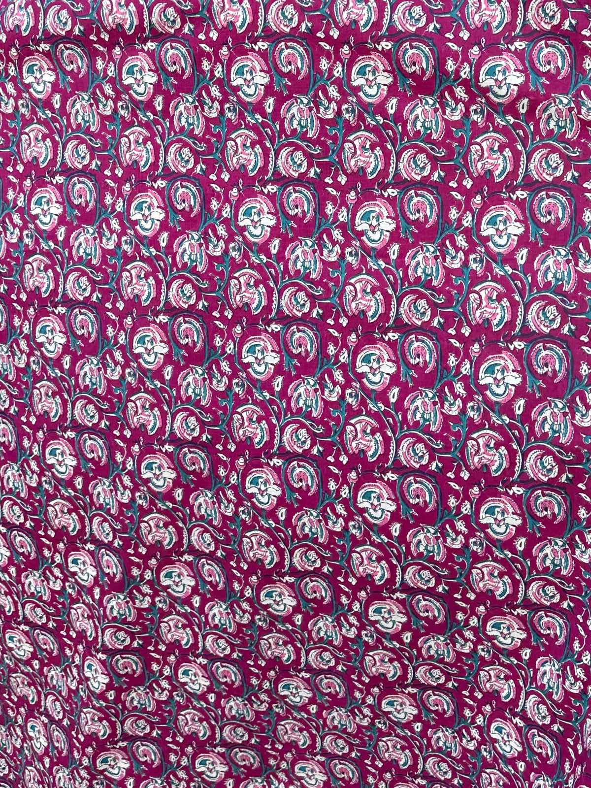 MALA handworks 56 Evelyn Kaftan in Red and Floral Pattern