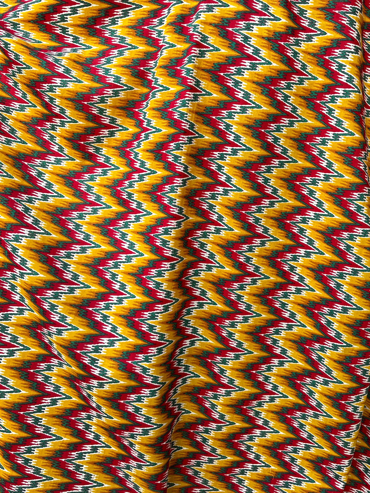 MALA handworks  56 Evelyn Kaftan in Yellow and Abstract Pattern