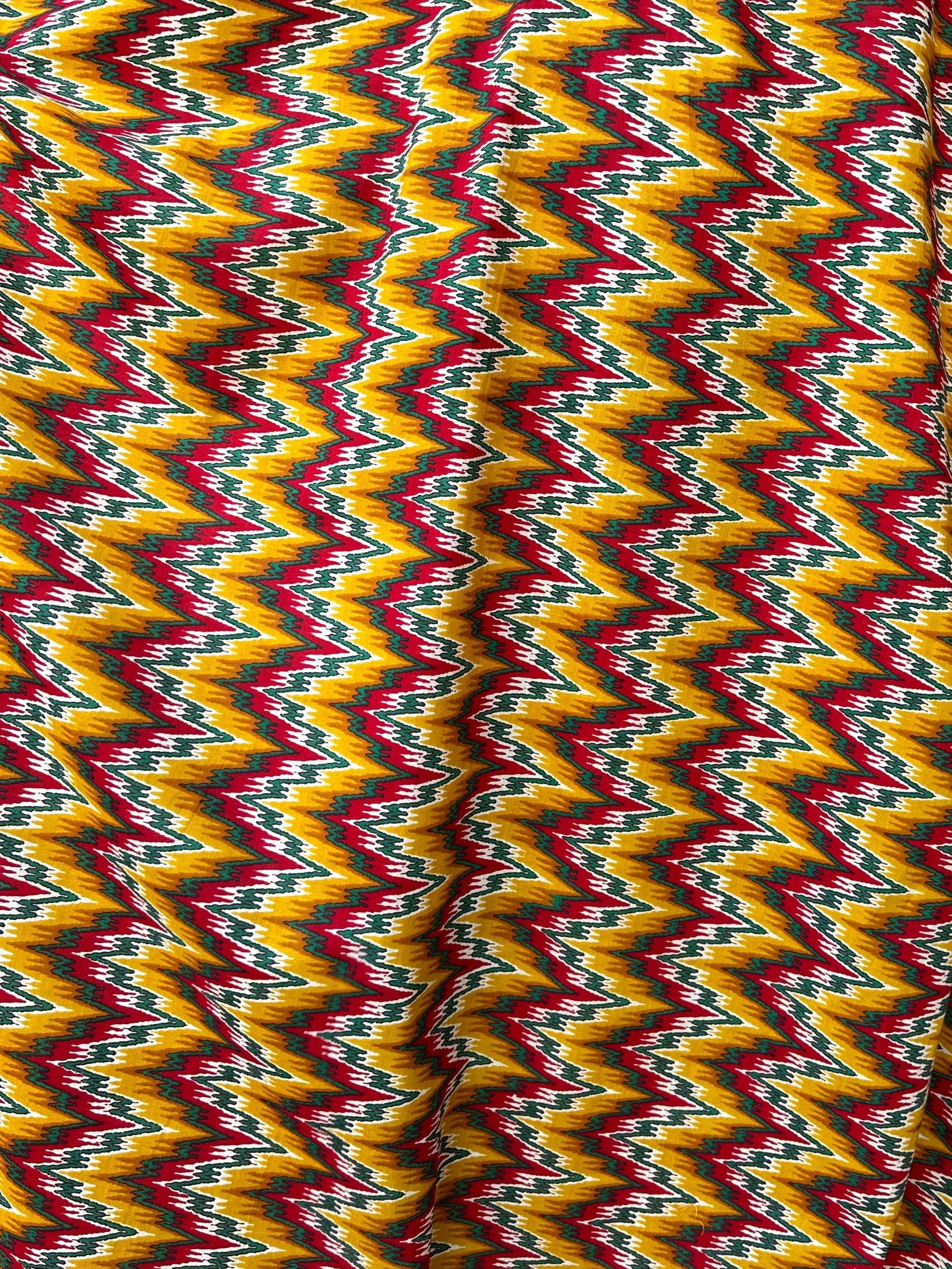 MALA handworks 56 Evelyn Kaftan in Yellow and Abstract Pattern