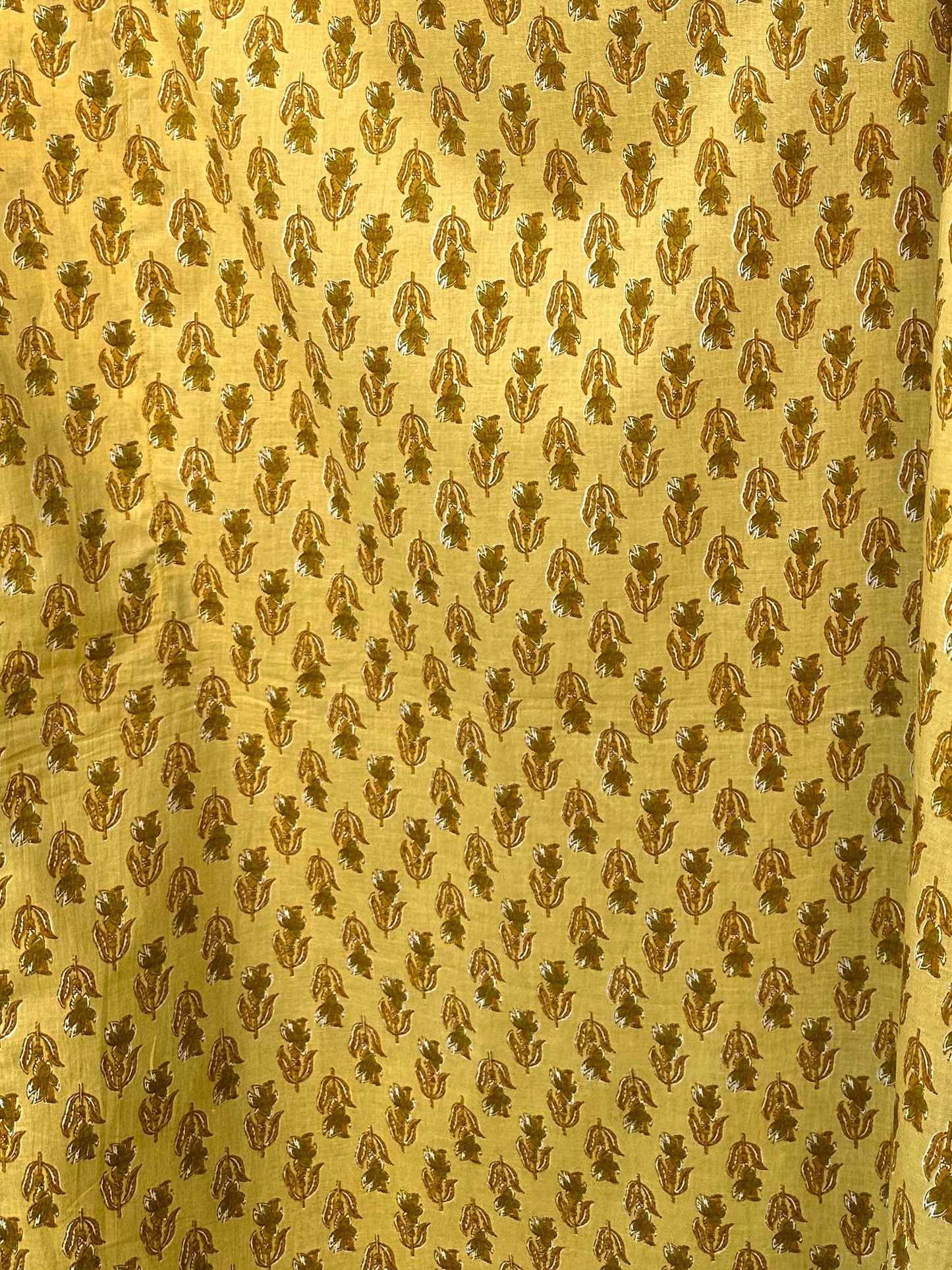 MALA handworks 56 Evelyn Kaftan in Yellow and Floral Pattern