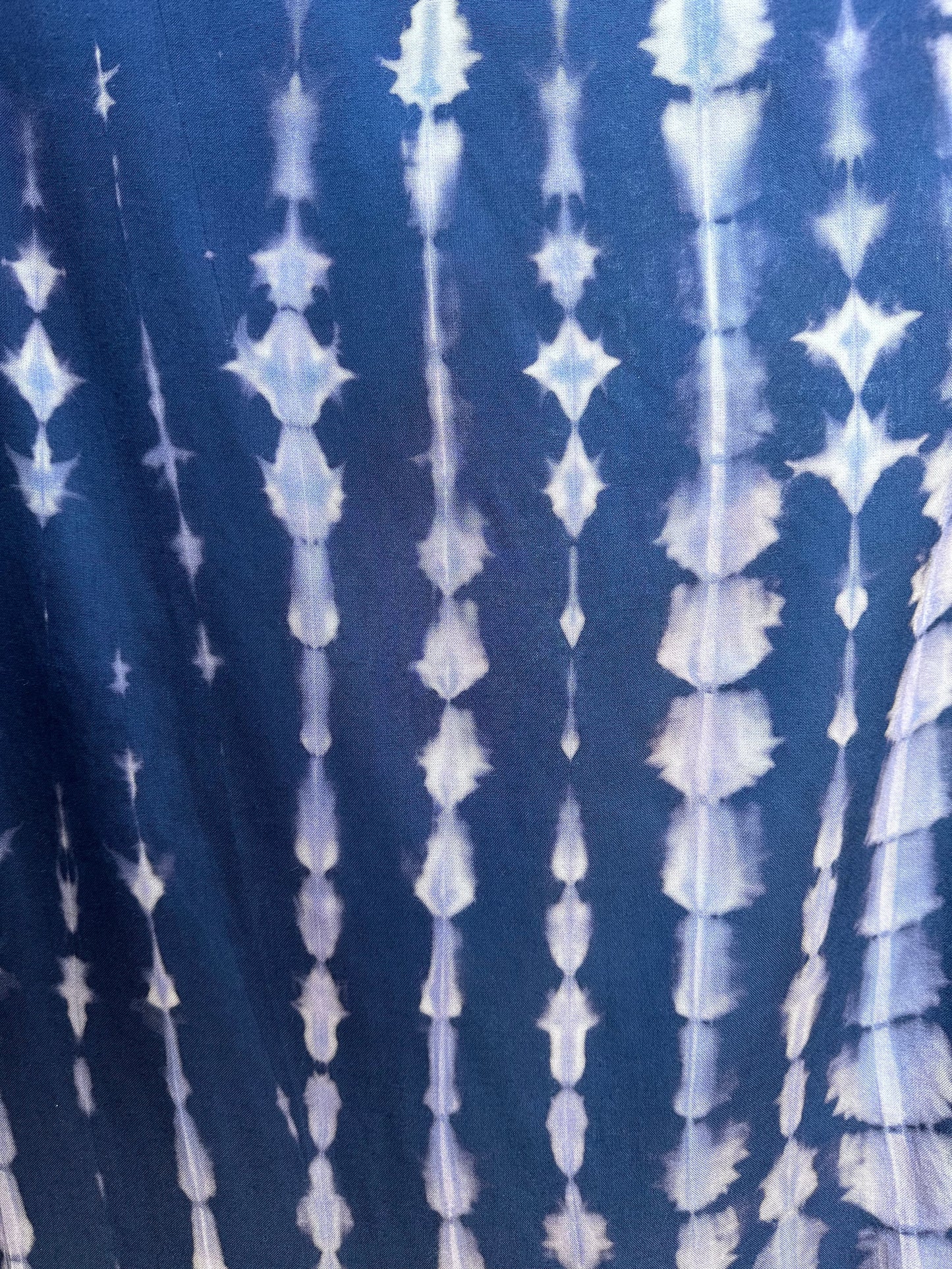 MALA handworks iynta Kaftan in Dark Blue and Purple Tie Dye