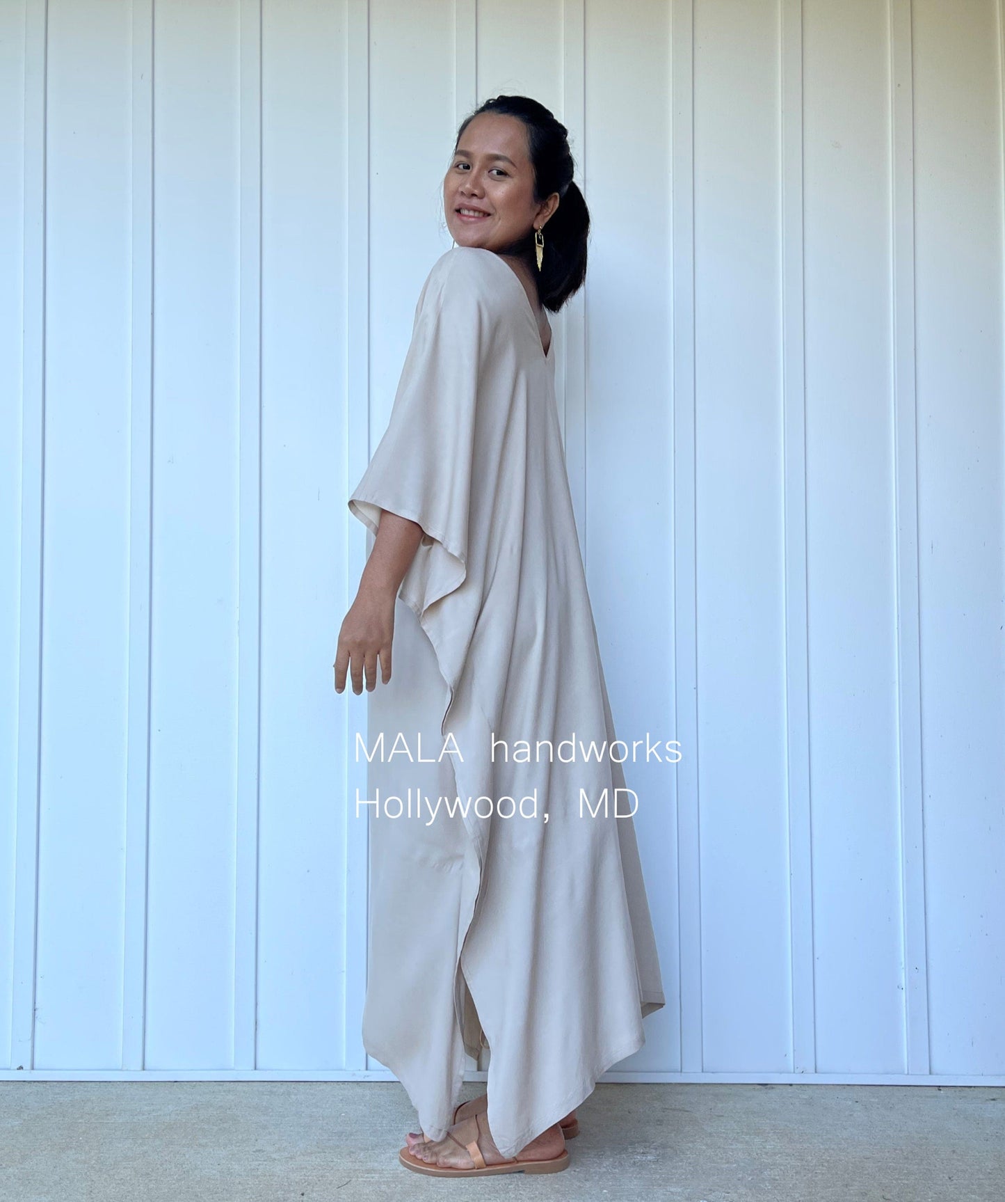 MALA handworks Mala Kaftan in Khaki