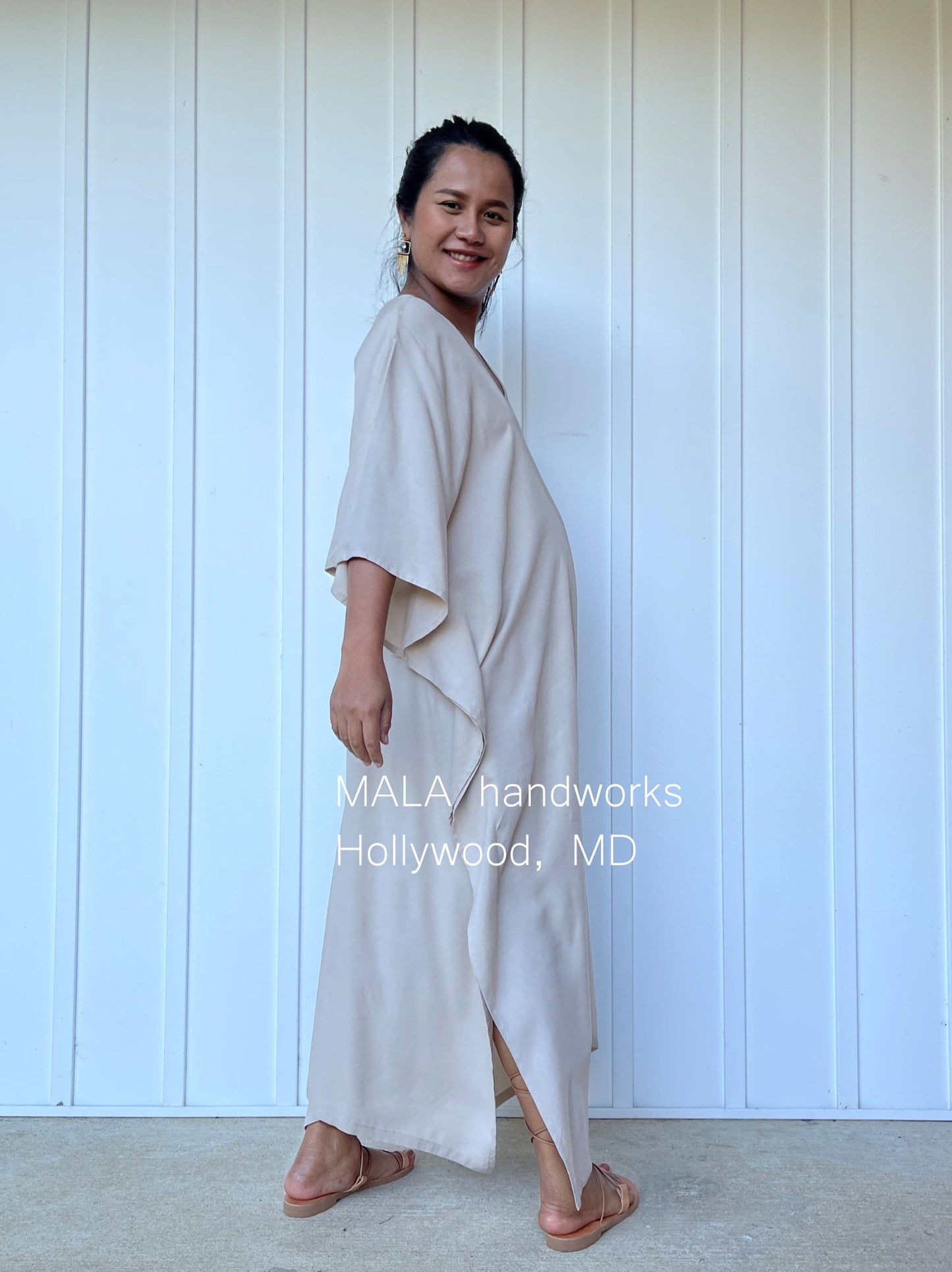 MALA handworks Mala Kaftan in Khaki