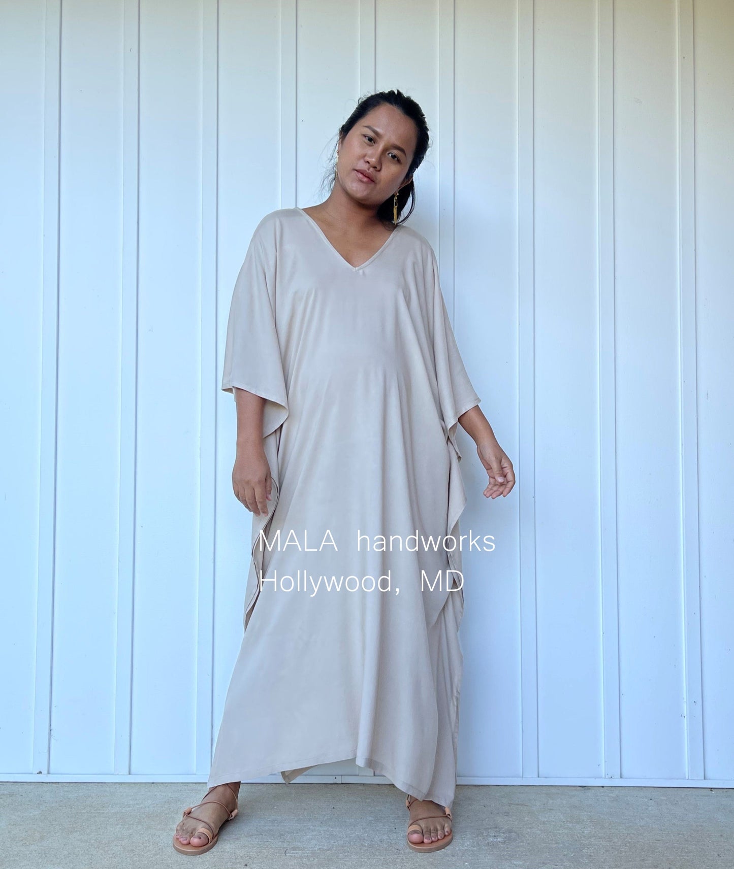 MALA handworks Mala Kaftan in Khaki