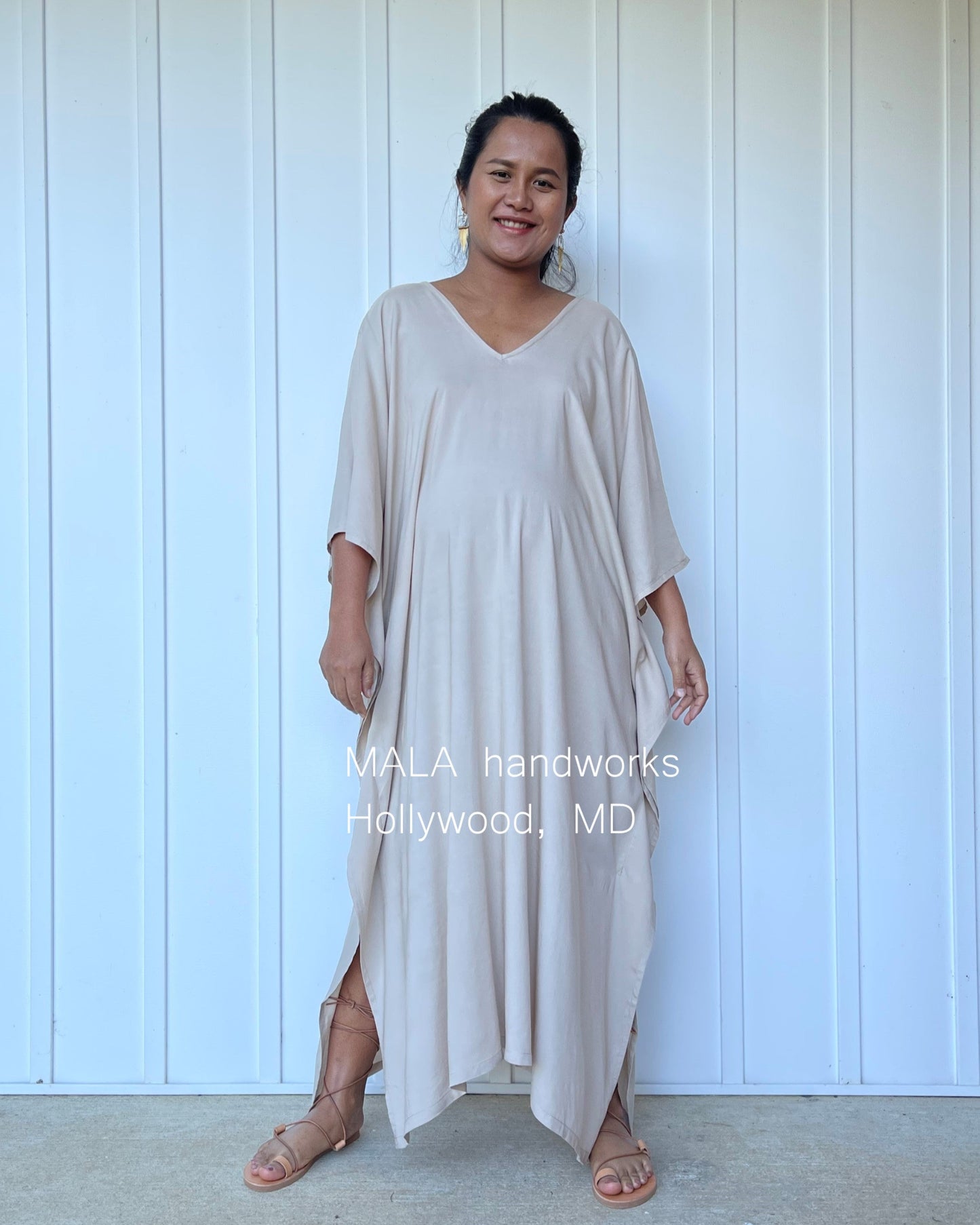 MALA handworks Mala Kaftan in Khaki