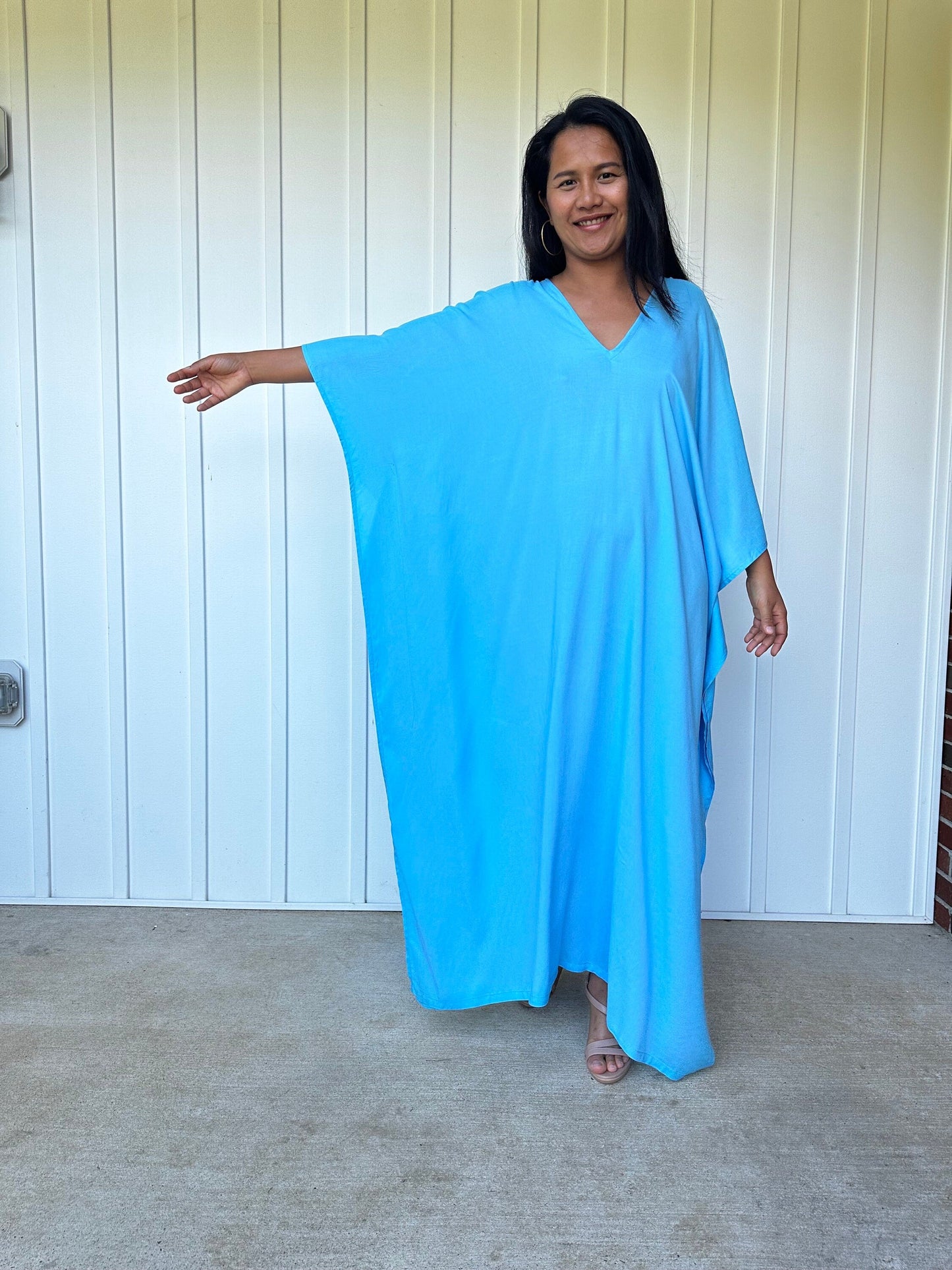 MALA handworks Mala Kaftan in Light Blue