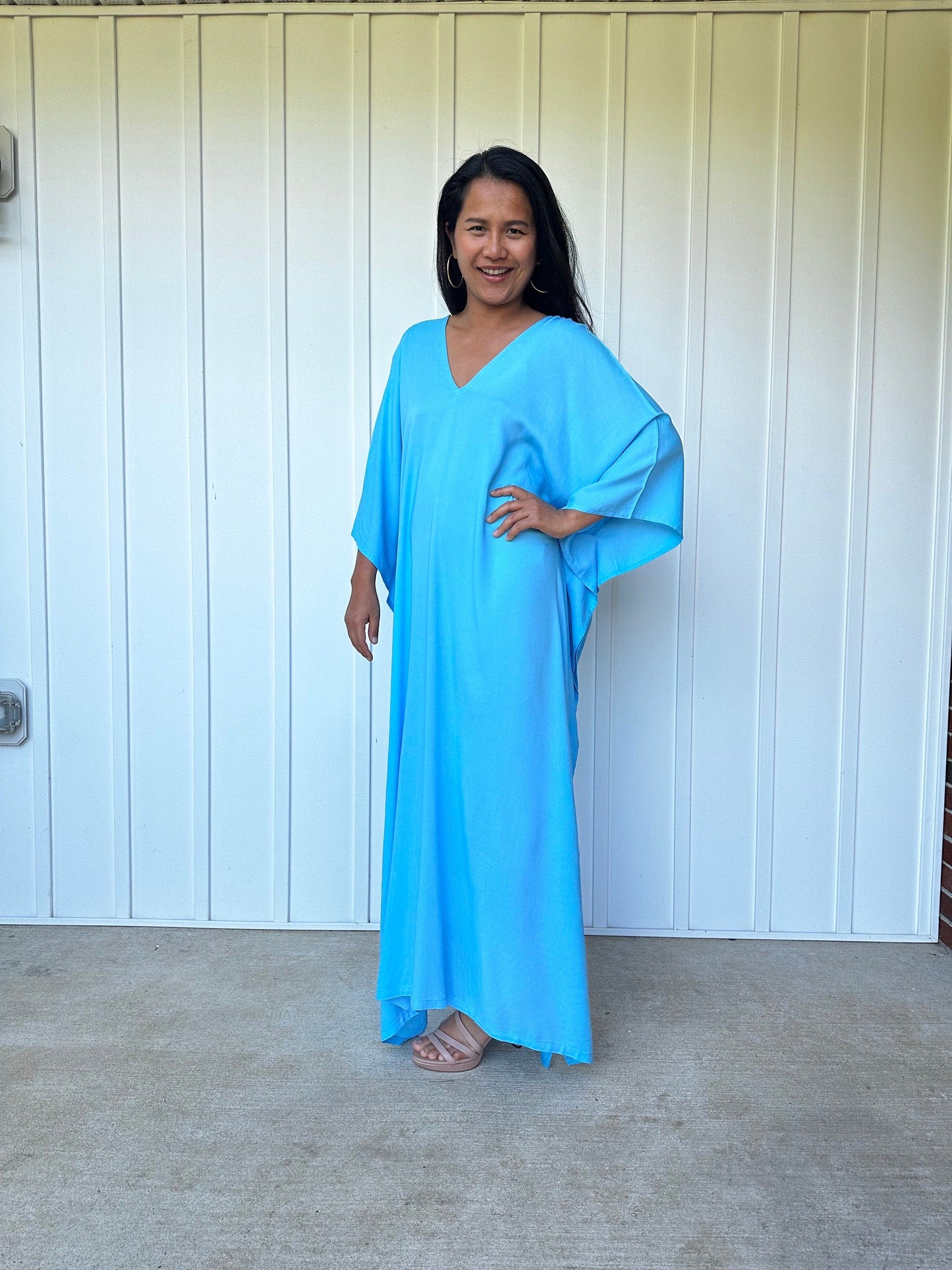 MALA handworks Mala Kaftan in Light Blue