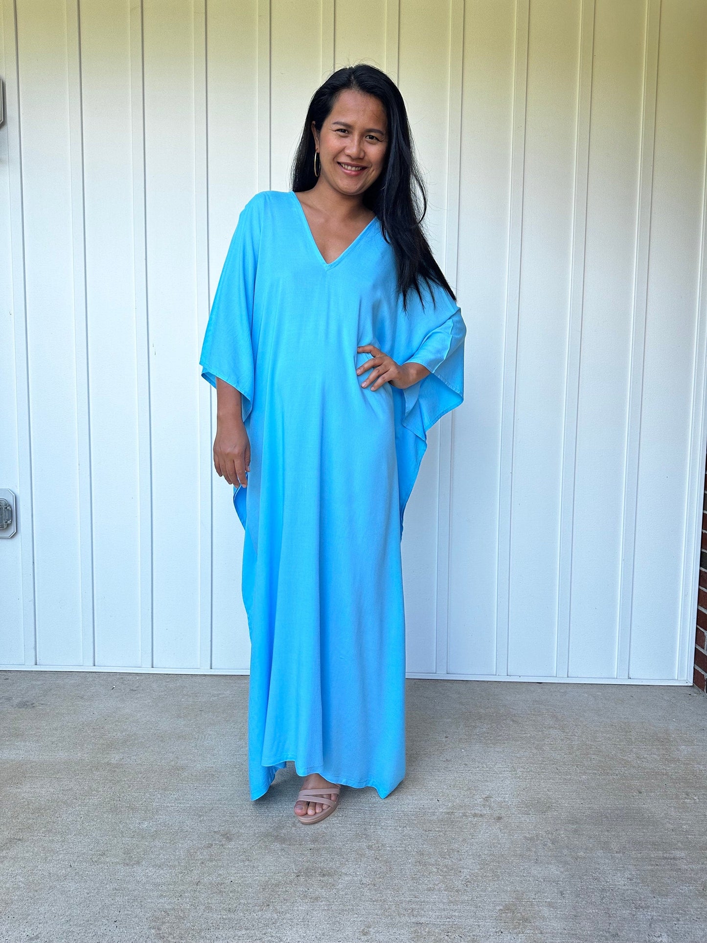 MALA handworks Mala Kaftan in Light Blue