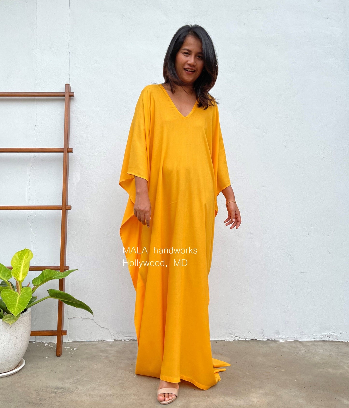 MALA handworks Mala Kaftan in Yellow