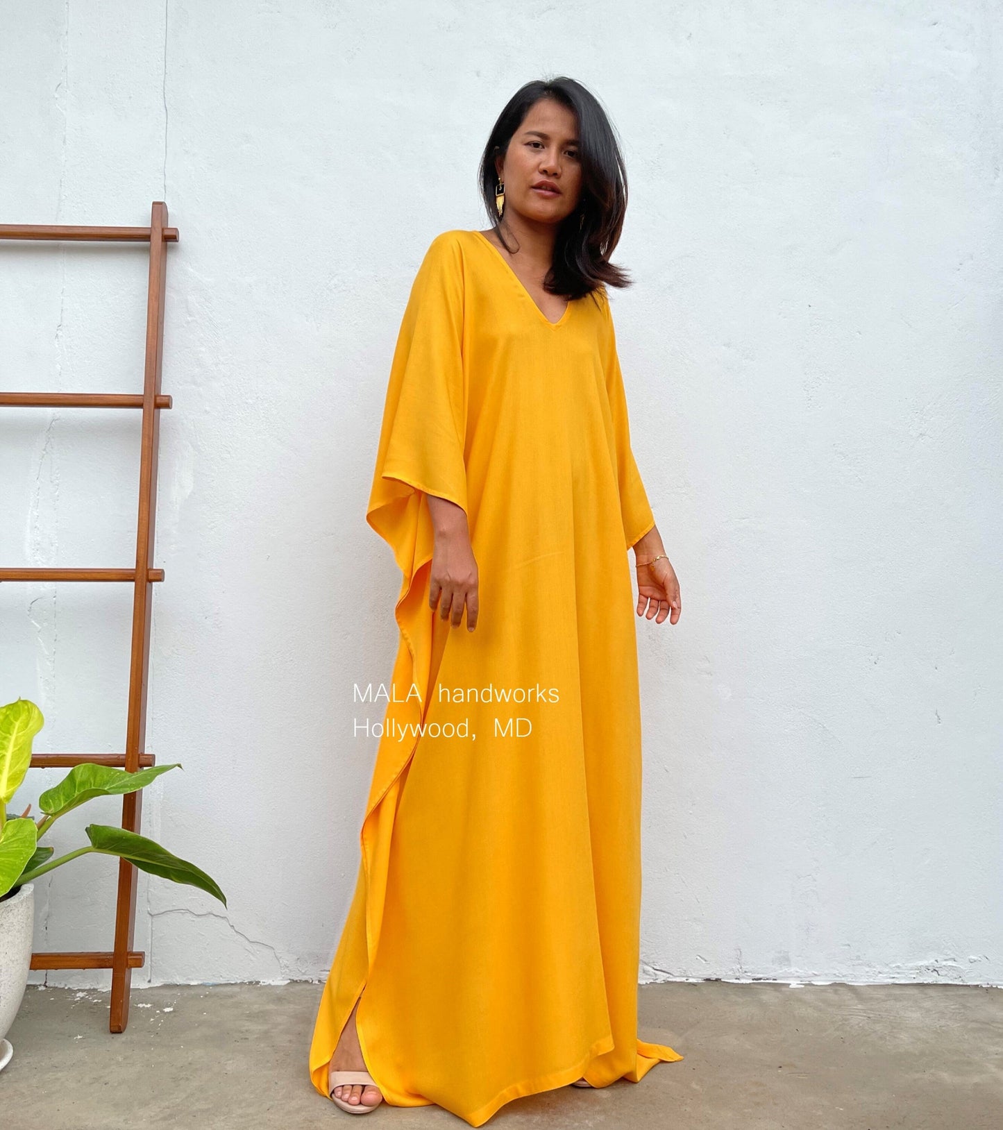 MALA handworks Mala Kaftan in Yellow