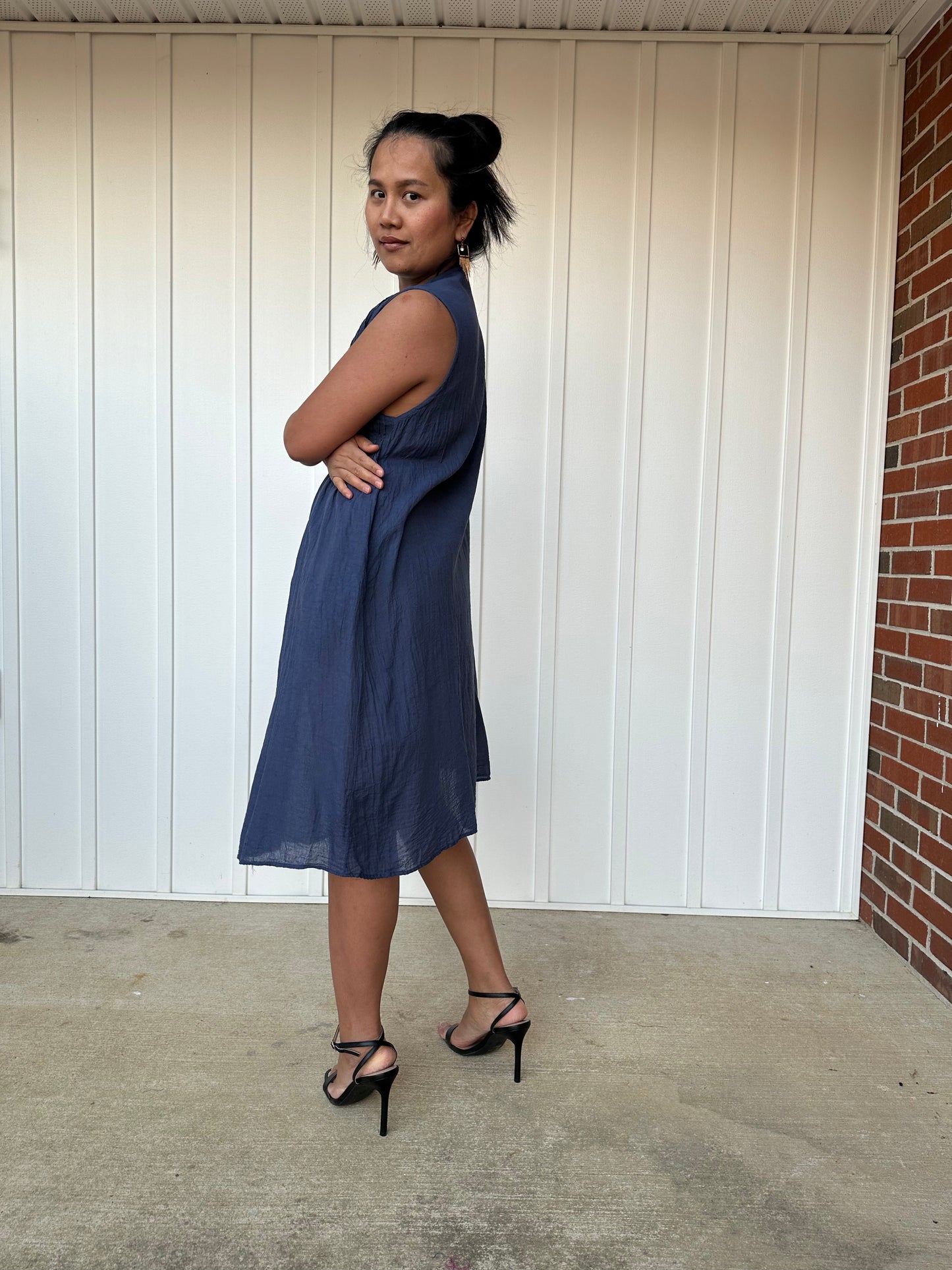 MALA handworks Mini dress Cotton gauze