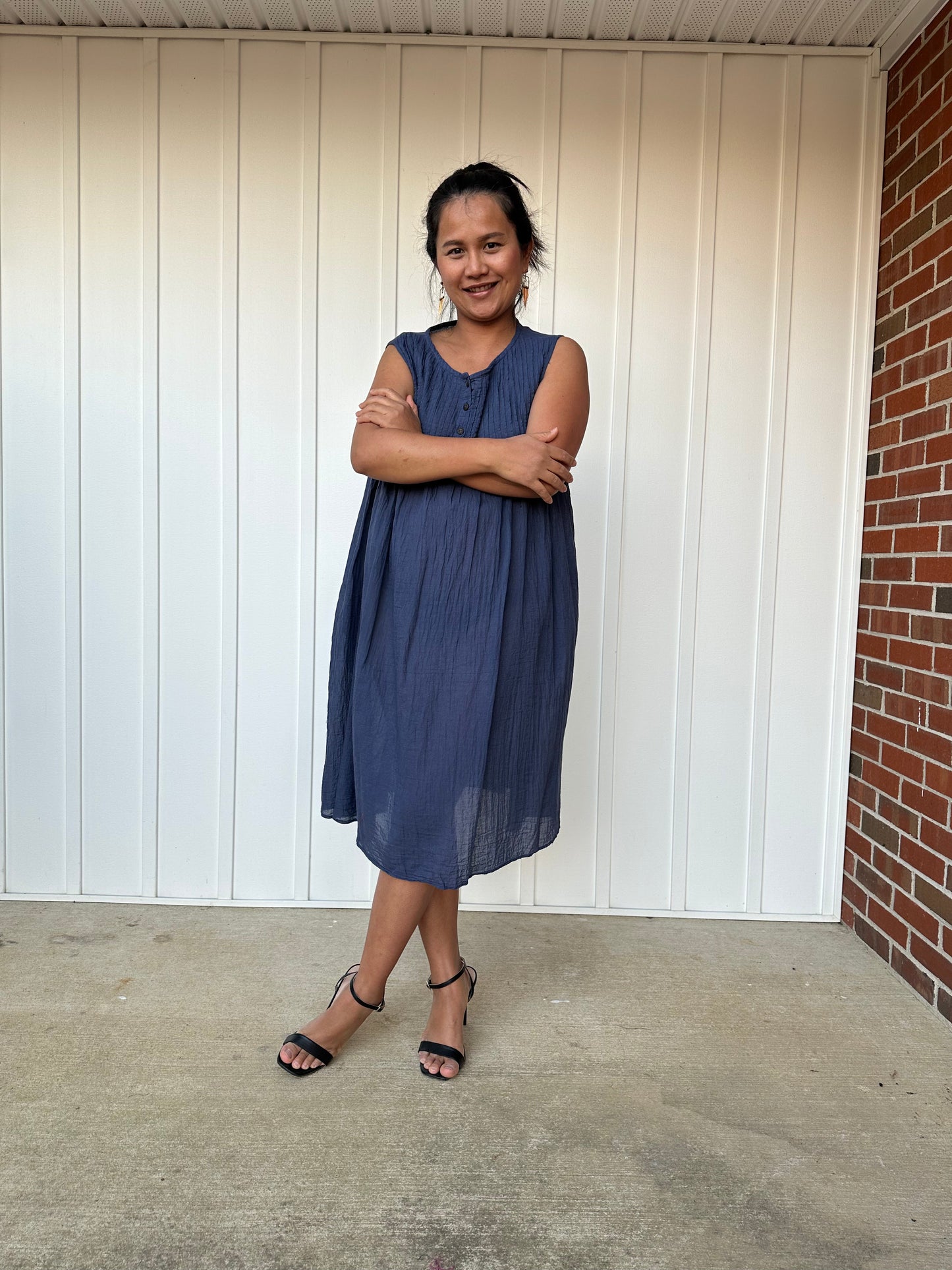 MALA handworks Mini dress Cotton gauze