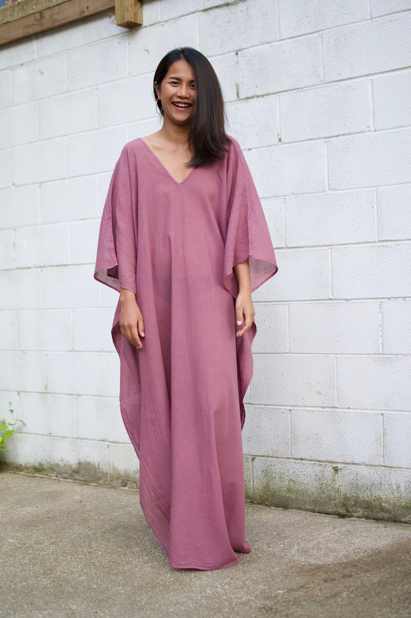 MALA handworks Olena semi sheer Kaftan in Lilac