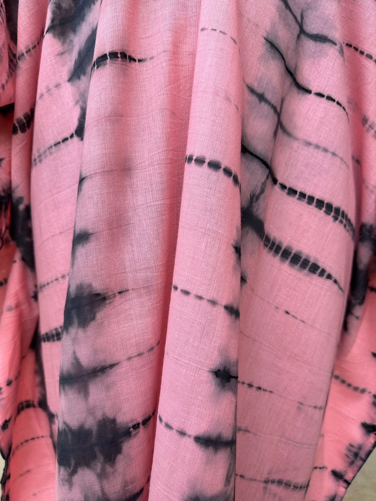 MALA handworks Olena semi sheer Kaftan in Purple and Black Tie Dye