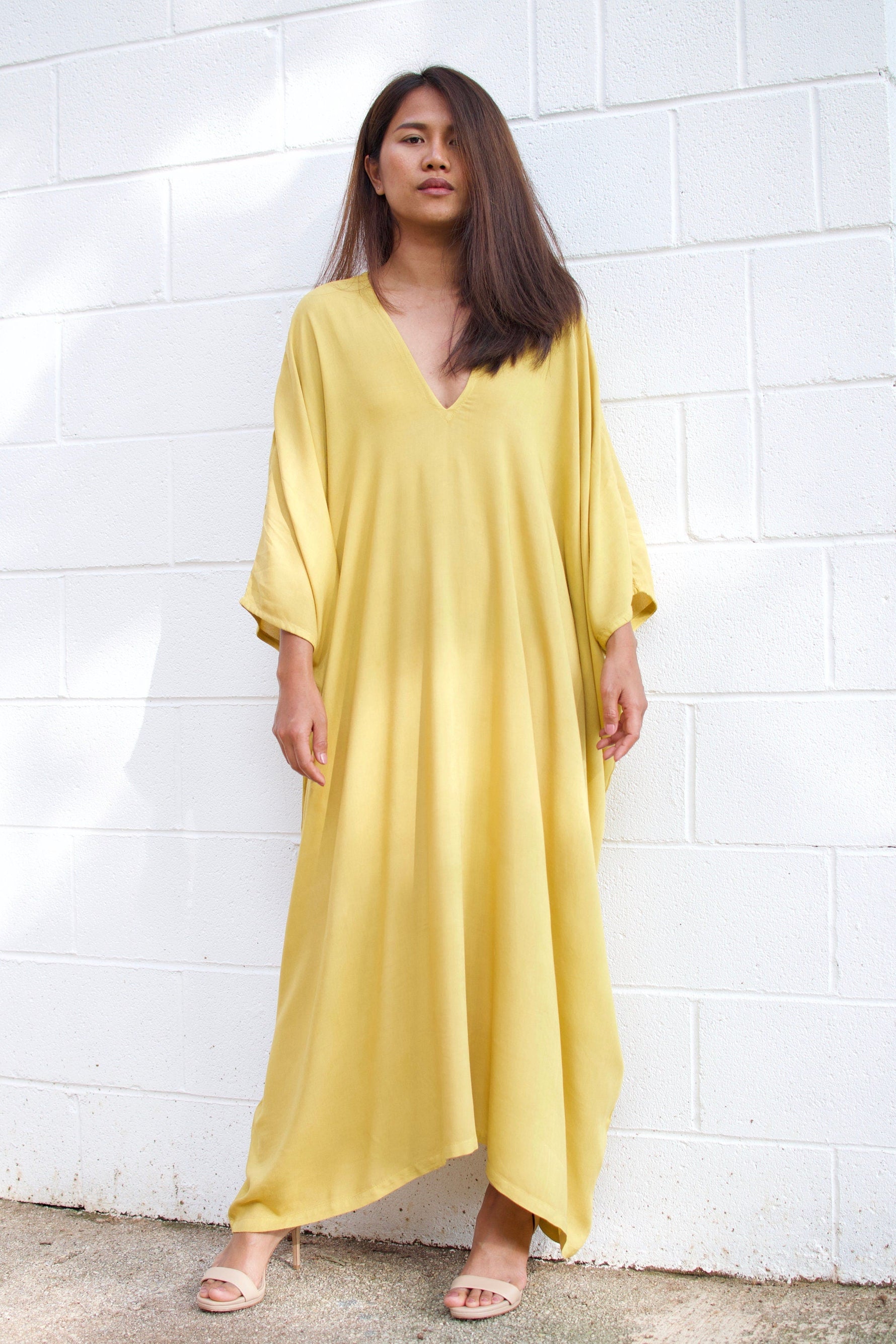 MALA handworks Ruby Kaftan in Yellow