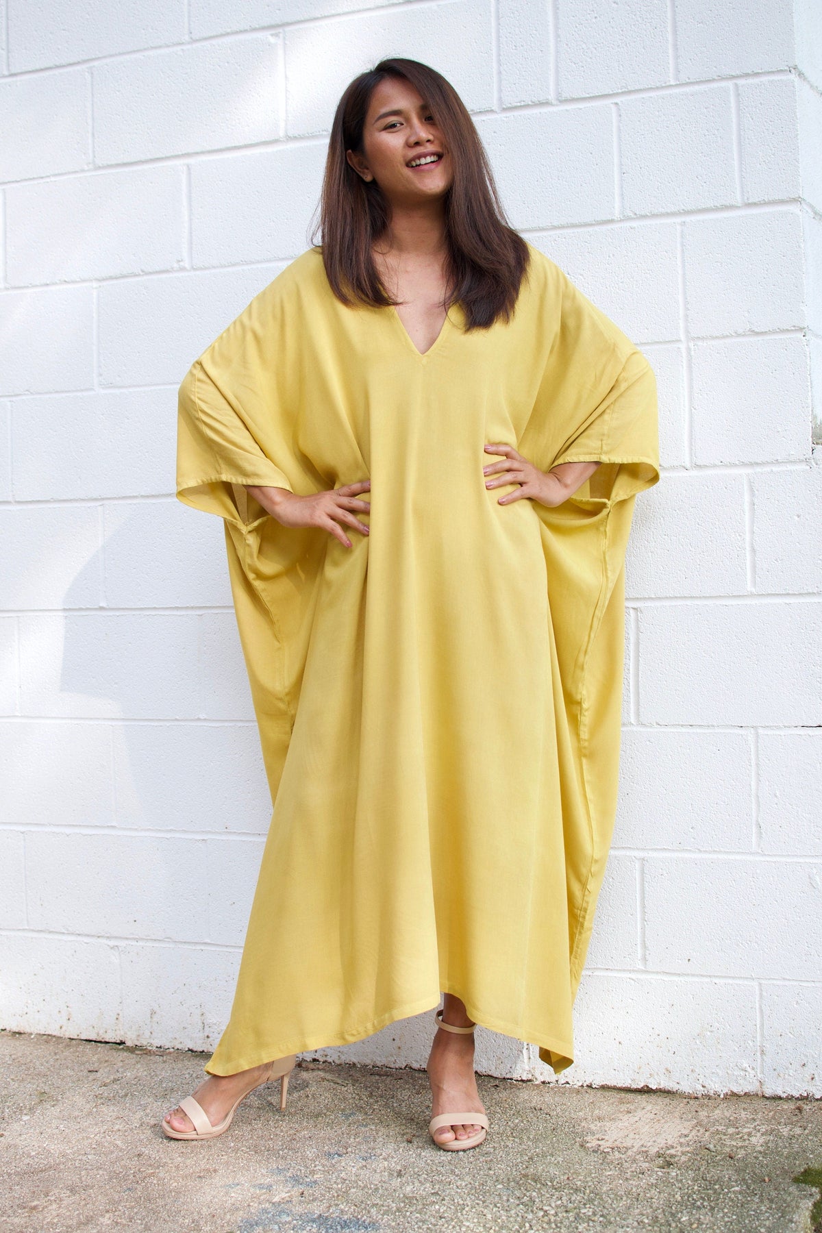 MALA handworks  Ruby Kaftan in Yellow