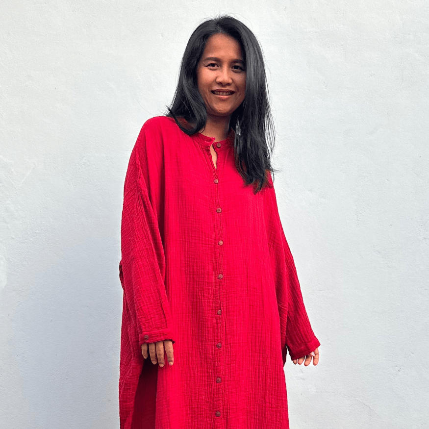 Aura Maxi Shirt Dress - Mala Handworks