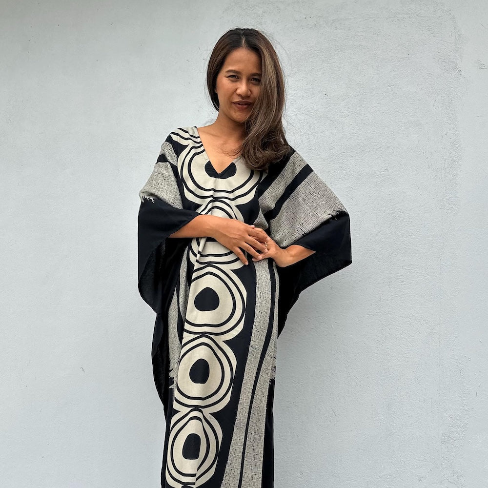 Silk Screen Printed Kaftans