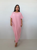 Mala Handworks Alice Jersey Cotton Kaftan in Bubblegum