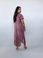 Mala Handworks Callie Petite Hand-Painted Kaftan in Mauve