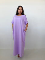 Mala Handworks Alice Jersey Cotton Kaftan in Lilac
