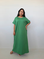 Mala Handworks Alice Jersey Cotton Kaftan in Emerald
