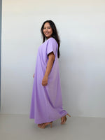 Mala Handworks Alice Jersey Cotton Kaftan in Lilac