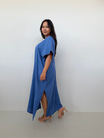 Mala Handworks Gloria Cotton Kaftan in Cornflower