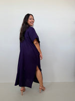 Mala Handworks Gloria Cotton Kaftan in Blackberry