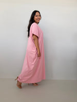 Mala Handworks Alice Jersey Cotton Kaftan in Bubblegum