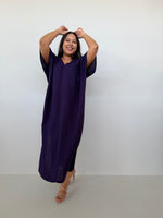Mala Handworks Gloria Cotton Kaftan in Blackberry