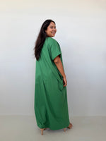 Mala Handworks Alice Jersey Cotton Kaftan in Emerald