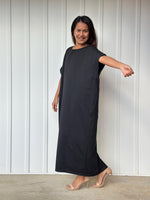 MALA handworks Alice Jersey Cotton Kaftan in Black