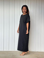 MALA handworks Alice Jersey Cotton Kaftan in Black