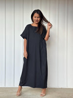 MALA handworks Alice Jersey Cotton Kaftan in Black