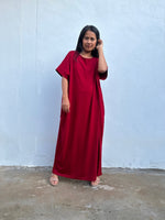 MALA handworks  Alice Jersey Cotton Kaftan in Cherry