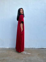 MALA handworks  Alice Jersey Cotton Kaftan in Cherry
