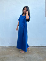 MALA handworks Alice Jersey Cotton Kaftan in Cornflower Blue