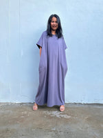 MALA handworks Alice Jersey Cotton Kaftan in Dark Gray