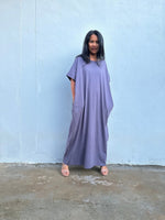 MALA handworks Alice Jersey Cotton Kaftan in Dark Gray