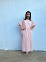 Mala Handworks Alice Jersey Cotton Kaftan in Tan