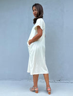 Mala Handworks Alisa Petite Cotton Kaftan in Cream